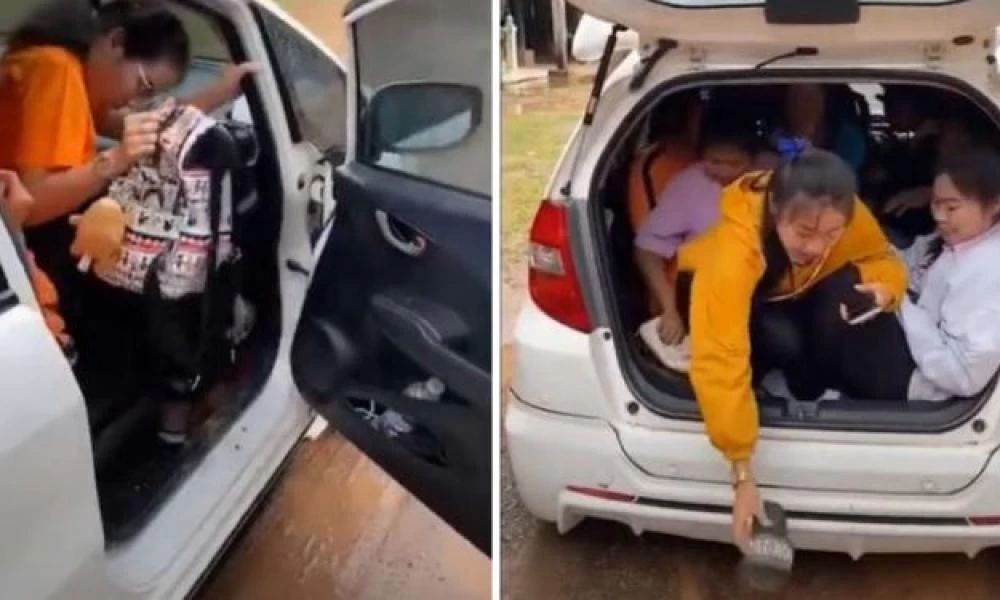 Πόσες γυναίκες χωράνε σε ένα αυτοκίνητο; (βίντεο)